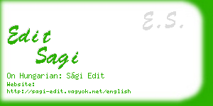 edit sagi business card